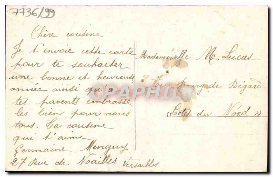 CPA Heureuse Annee Enfant — Rückseite