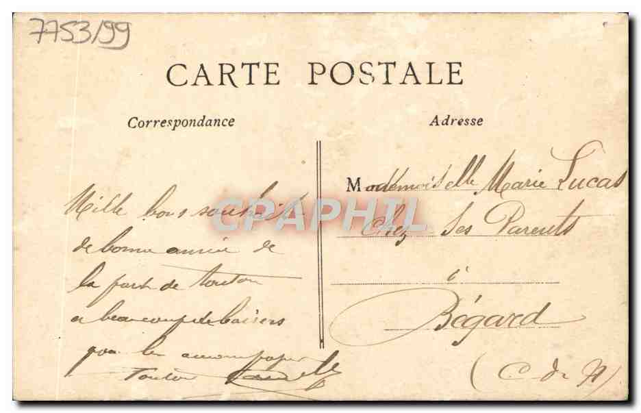 CPA Bonne Annee Enfant — Verso