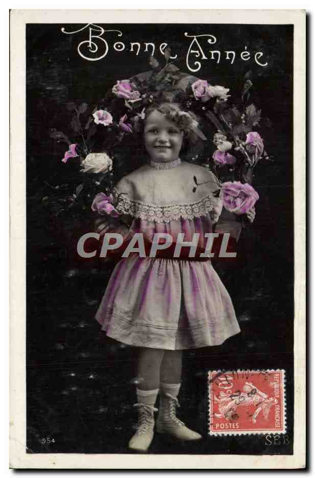 CPA Fantaisie Enfant Bonne Annee