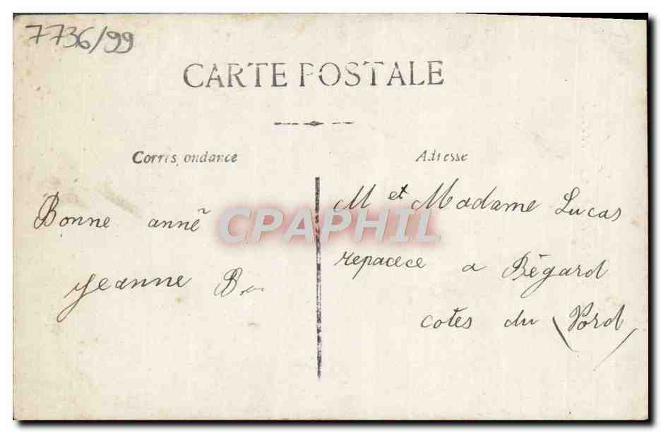 CPA Fantaisie Enfant Bonne Annee — Verso