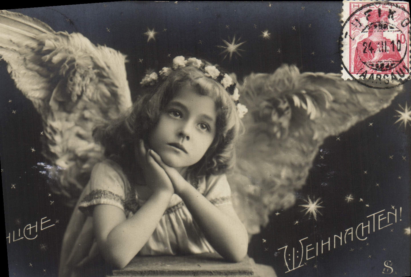CPA Fantaisie Enfant Ange 