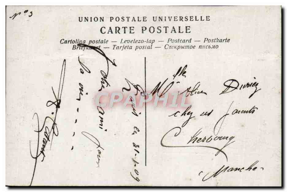 CPA Fantaisie Femme — Rückseite