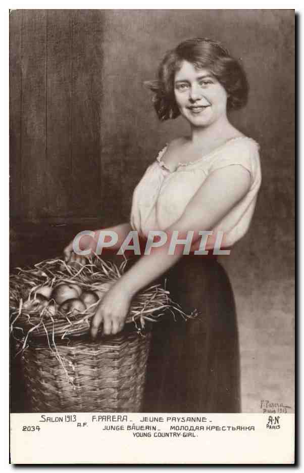 Jeune paysanne — Salon 1913 — F. Parera, n° 2034