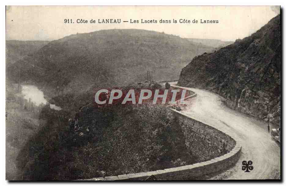 CPA Cote De Laneau Les Lacets dans la cote de Laneau 