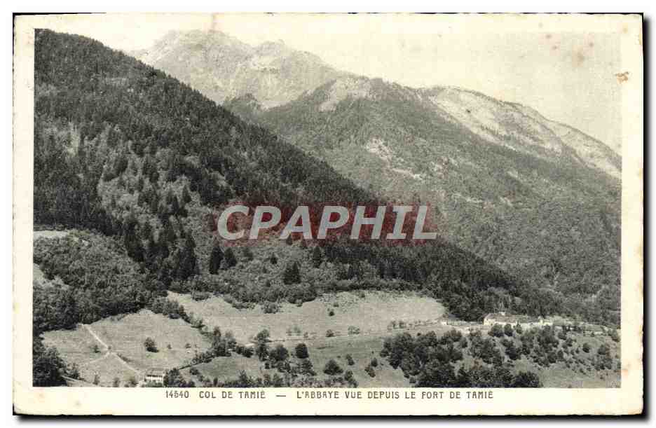 CPA L'Abbaye Vue Depuis Le Fort De Tamie Col de Tamie