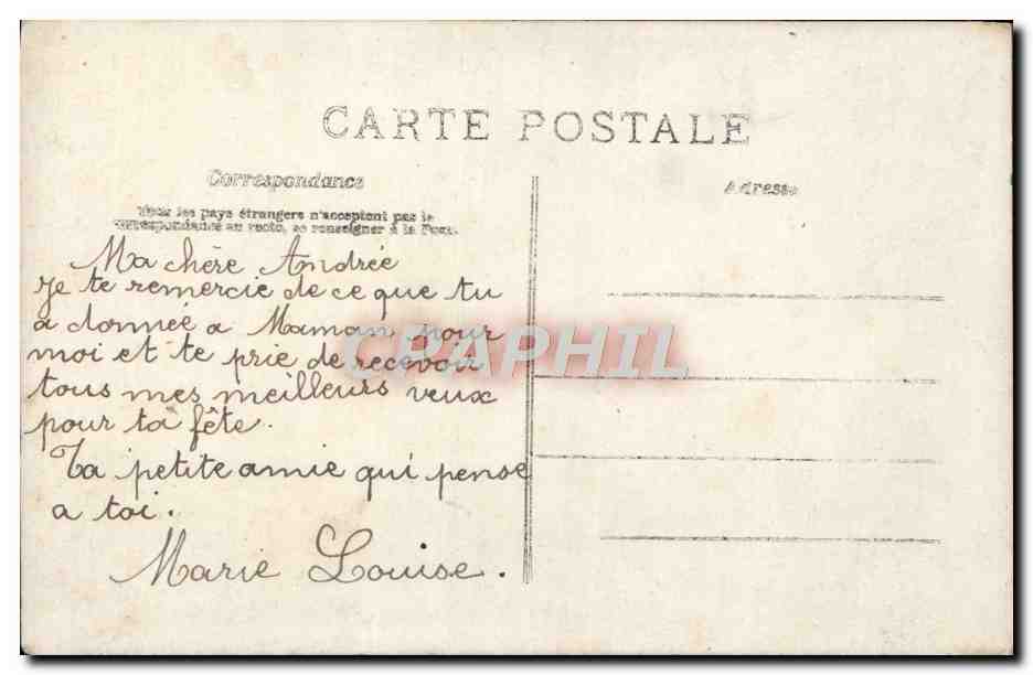 CPA Fantaisie Enfant — Verso