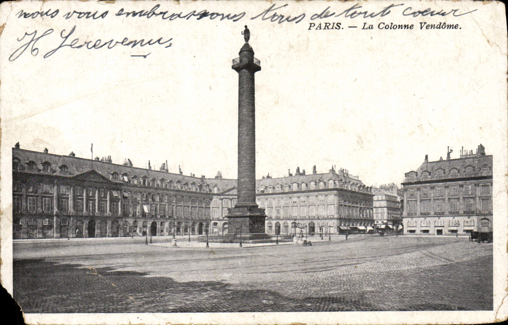 CPA Paris La Colonne Vendome