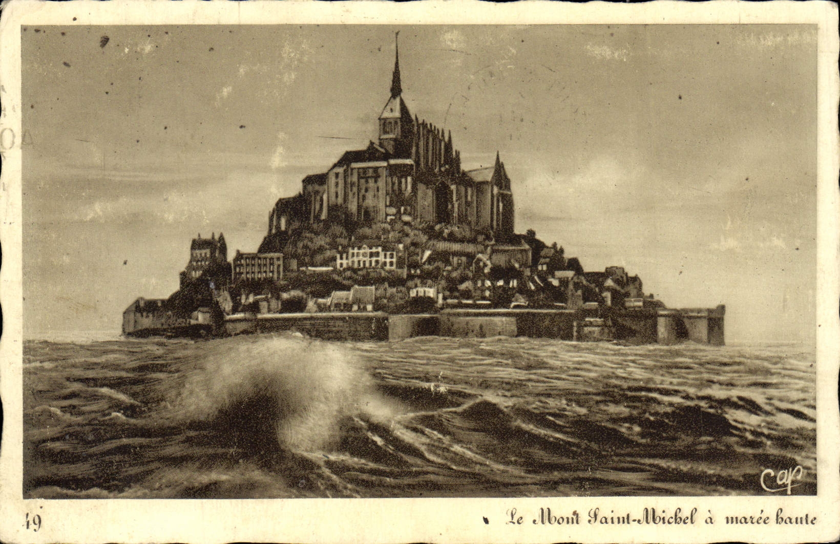 Le Mont Saint-Michel à marée haute — édition Cap, n°49