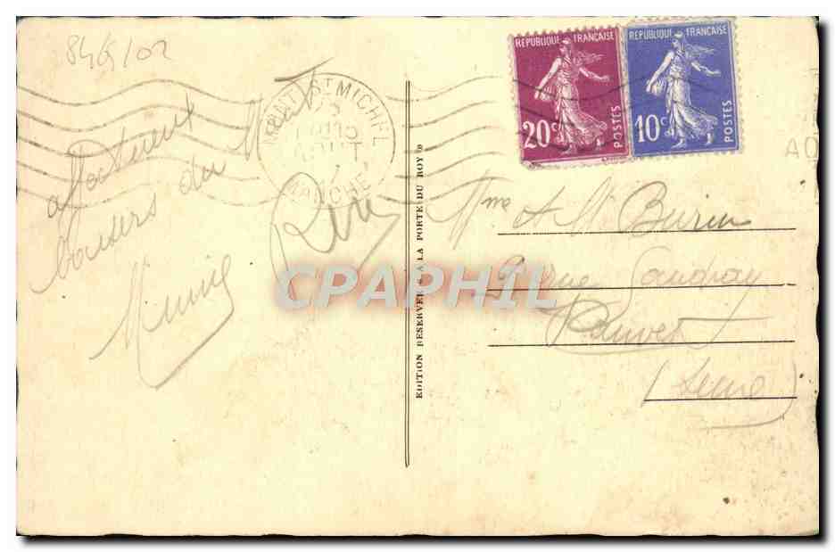 Le Mont Saint-Michel à marée haute — édition Cap, n°49 — Verso