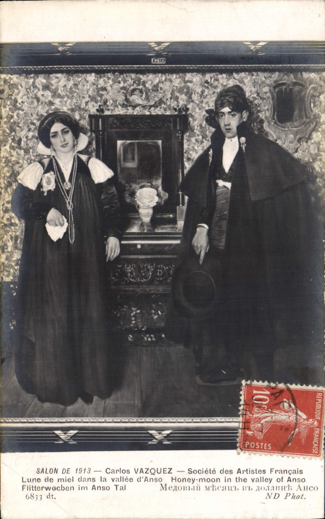 CPA Salon De 1913 Carlos Vazquez Lune de miel dans la vallee d'Anso