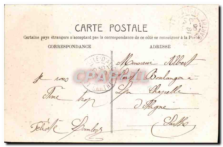 Coup de cœur — jeune couple en scène de demande en mariage — J.K. n°180 — Verso