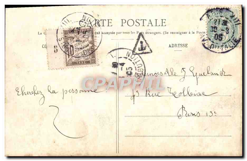 Deux femmes en tenue de sirène — poisson symbolique — éditeur anonyme — Rückseite