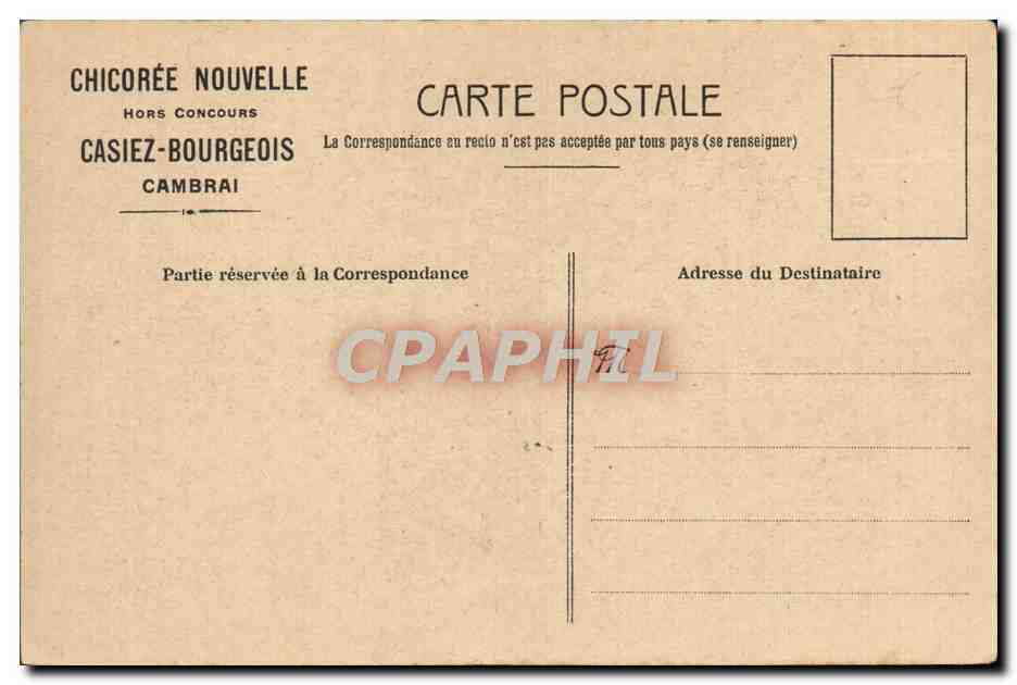 CPA La Peinture Alsina — Achterkant