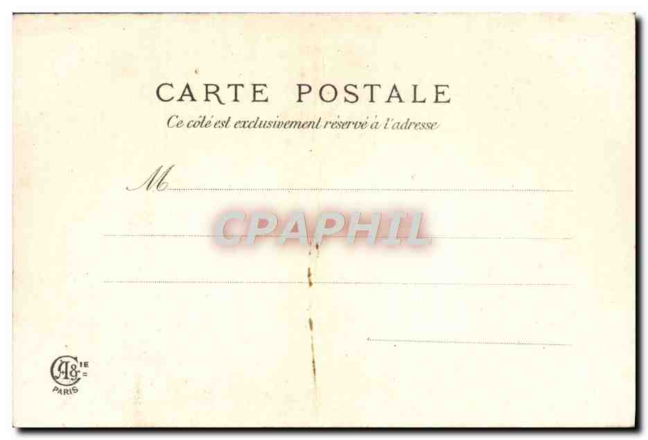 CPA Fantaisie Homme Folklore  — Rückseite
