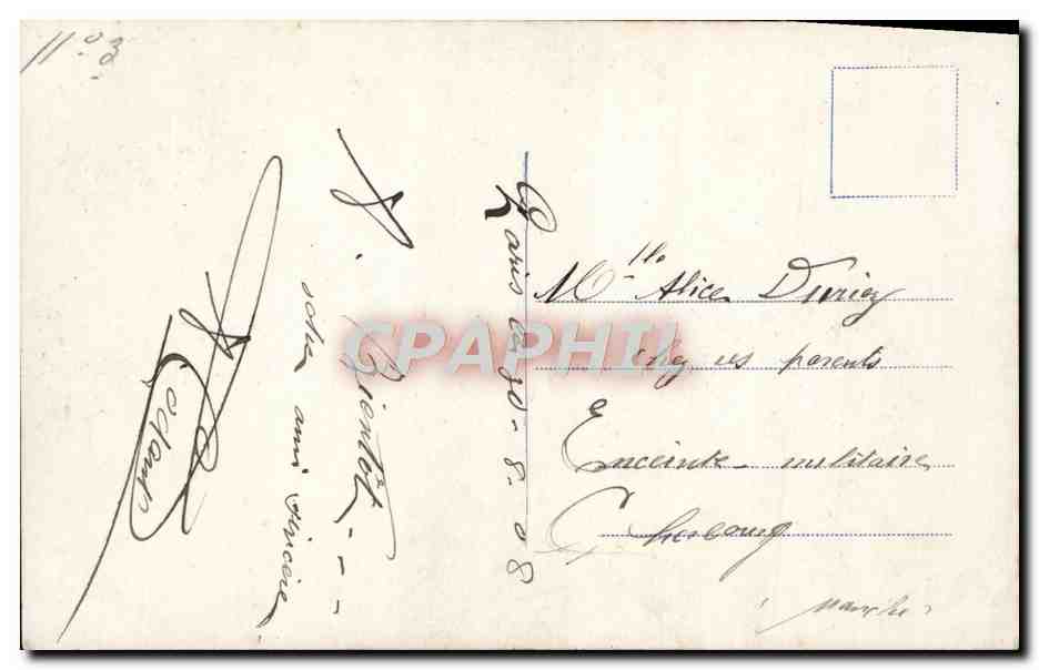 CPA Fantaisie Femme — Rückseite