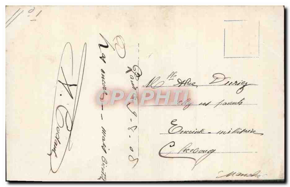 CPA Fantaisie Femme Un doux pressentiment — Rückseite