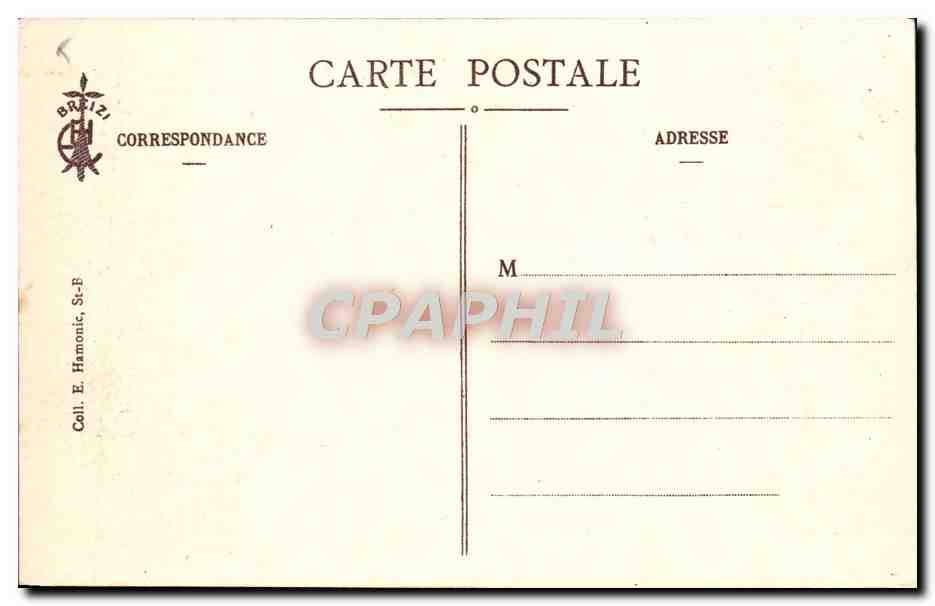 CPA Coin De Ferme Le Matin Folklore Lit clos Femme  — Verso