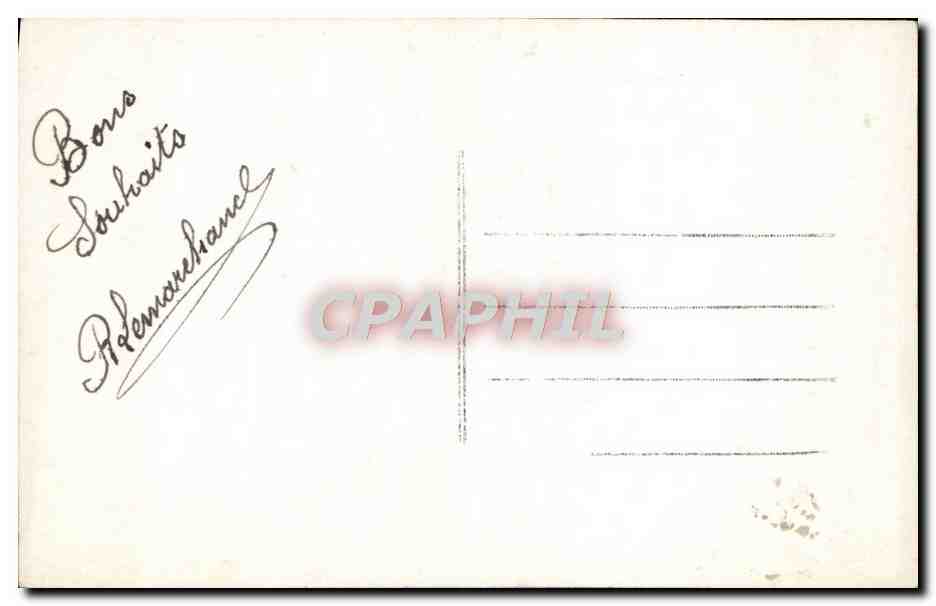 CPA Fantaisie Enfant Avion — Verso