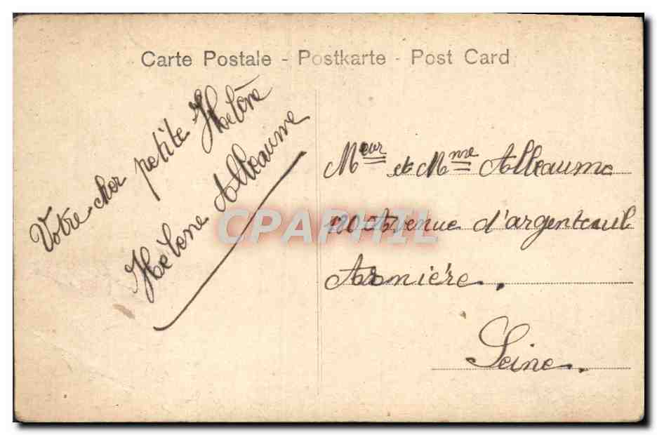 CPA Fantaisie Femmes — Rückseite