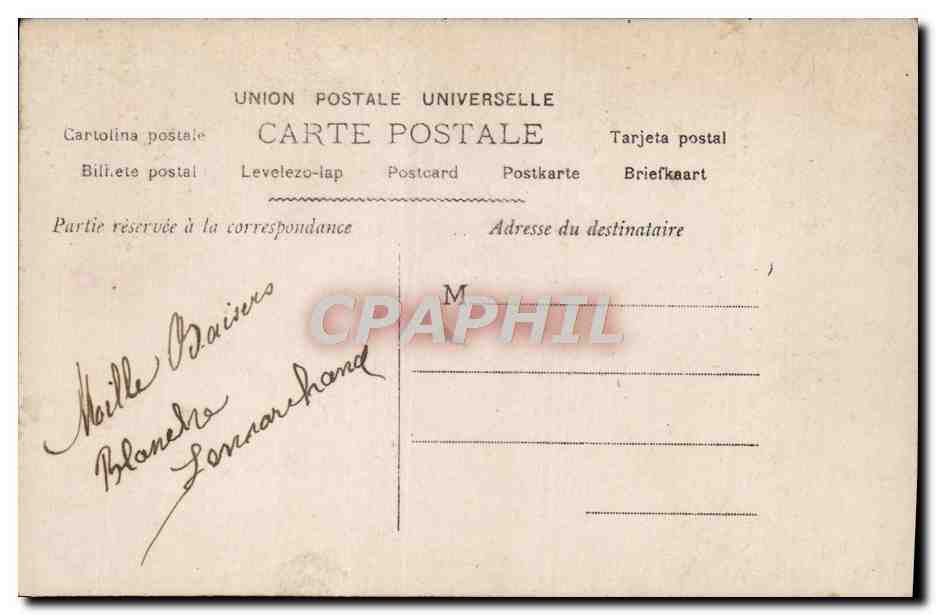 CPA Fantaisie Enfant Souhaits sinceres — Verso