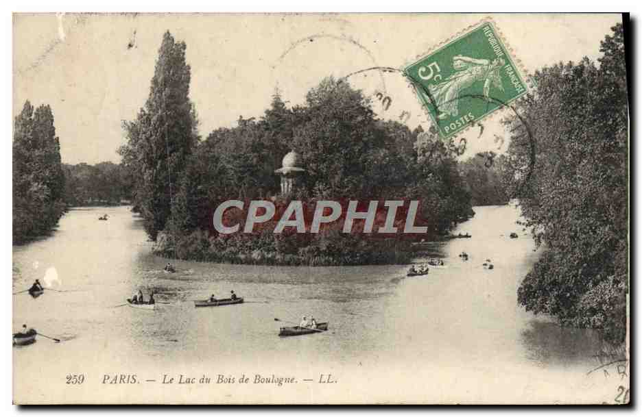 CPA Paris Le Lac du Bois de Boulogne