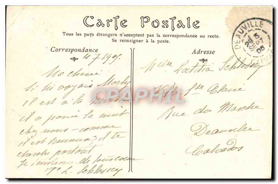 CPA Paris La cascade Du Bois De Boulogne — Rückseite