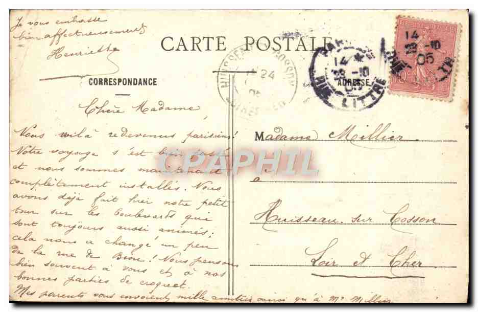 CPA Paris Jardin d'Acclimatation Le Pigeonnier — Rückseite