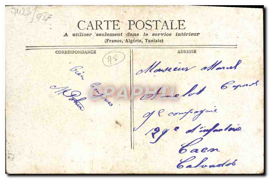 CPA Paris Banque De France — Rückseite