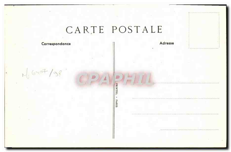 CPA Caisse D'epargne De Prevoyance De Paris Caisse centrale Rue Coq Heron Rue du Louvre — Rückseite