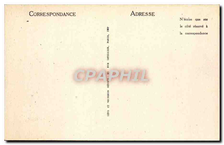 CPA Paris Les Arenes de la rue Monge — Rückseite