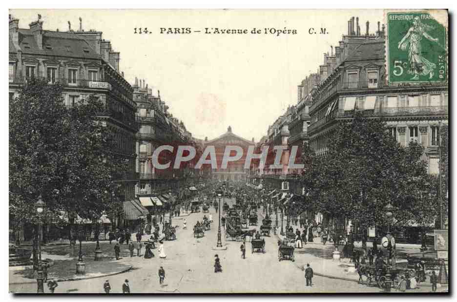 CPA Paris L'Avenue de I'Opera
