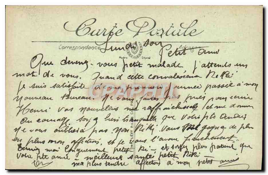 CPA Paris L'Avenue du Bois de Boulogne et I'Arc de Triomphe de I'Etoile — Verso