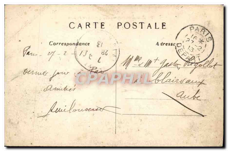 Paris – Panorama de la Place de l’Étoile – C.M. — Verso