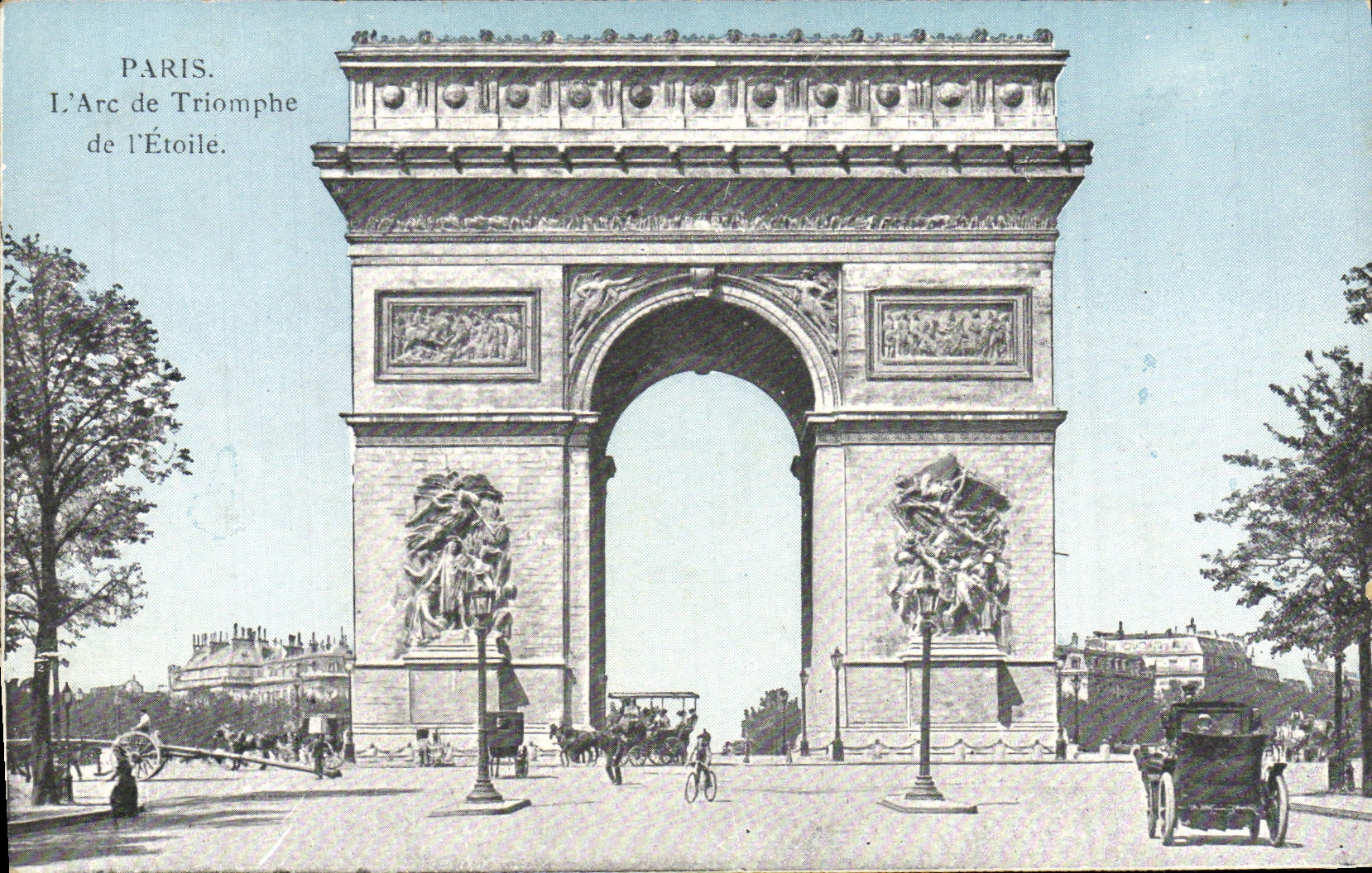 CPA Paris L'Arc de Triomphe de l'Etoile