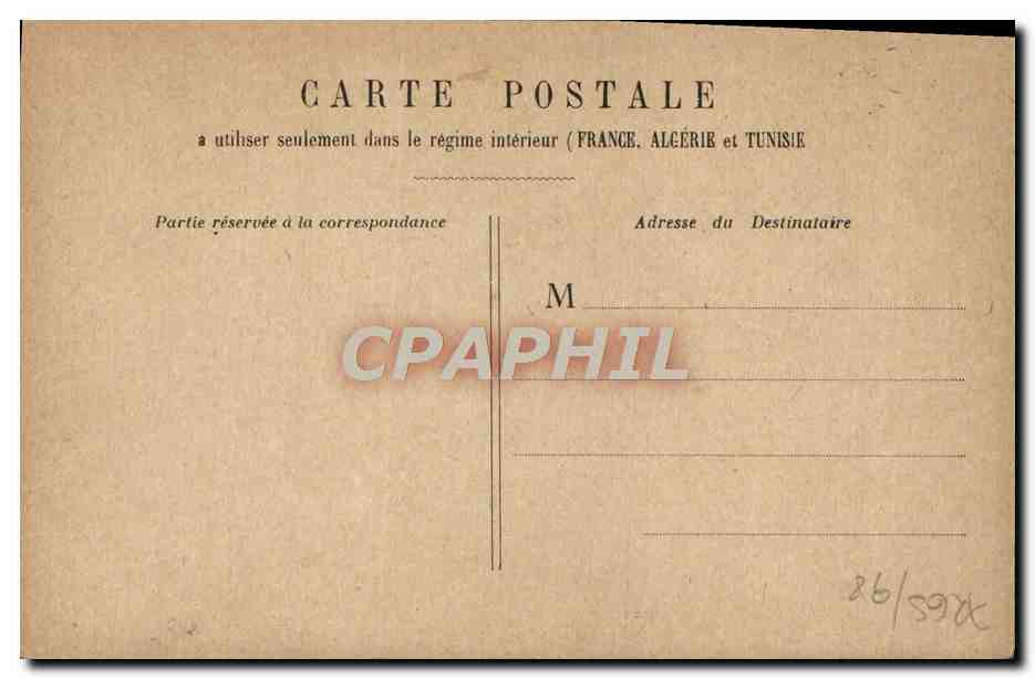 CPA Paris Ministere de la Guerre — Verso