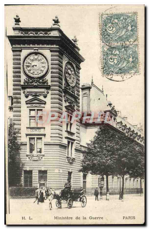CPA Paris Ministere de la Guerre