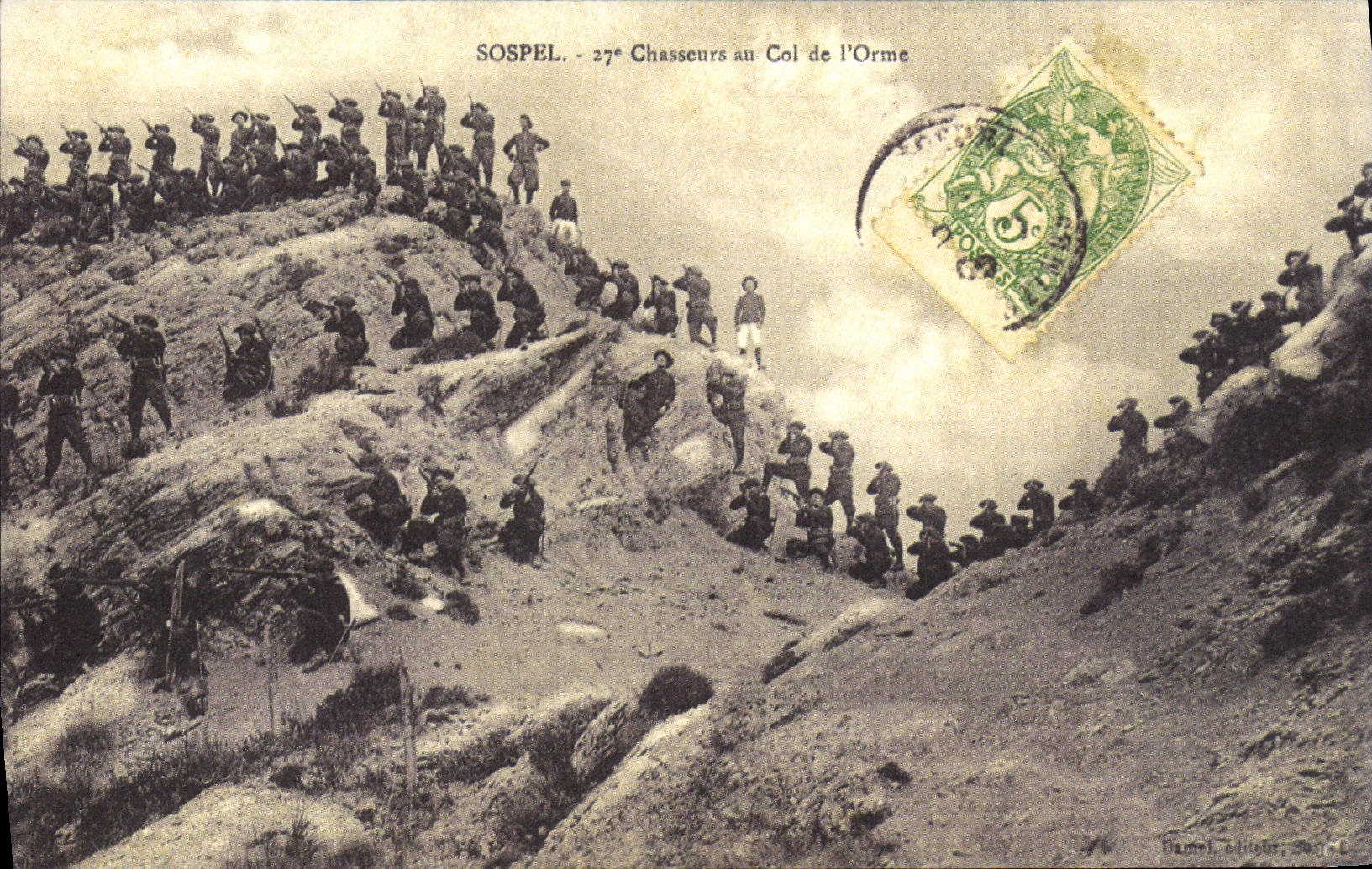 Sospel - 27e Chasseurs au Col de l'Orme — éditeur Pamel, Sospel