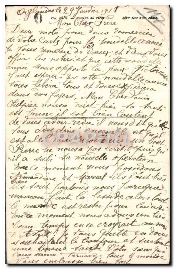 CPA Fantaisie Enfant Trefle — Verso