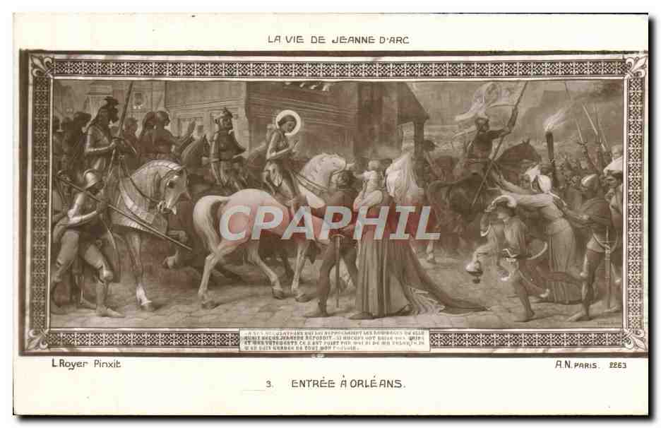 CPA Entree a Orleans La vie de Jeanne d'Arc