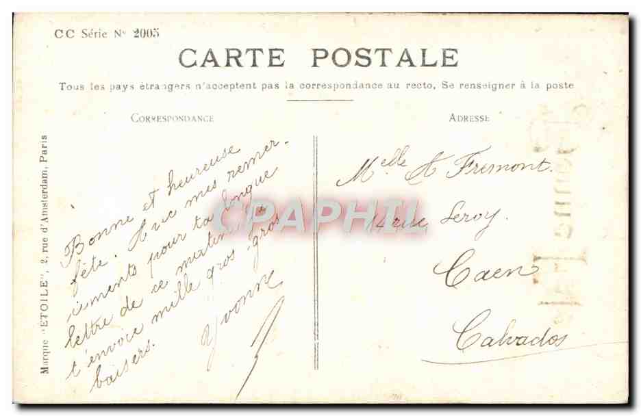 CPA Bonne Fete Enfant Bebe — Verso