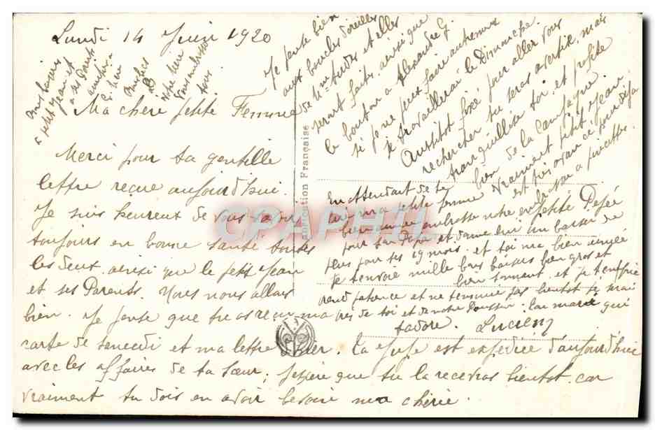 CPA Bataille de Patay La vie de Jeanne d'arc Militaria — Verso