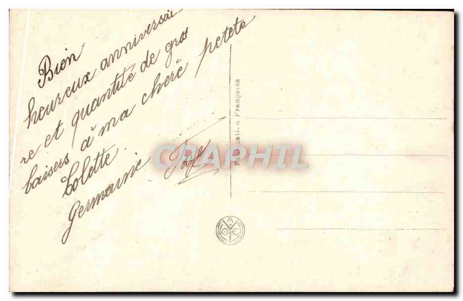 CPA Fantaisie Enfant — Rückseite