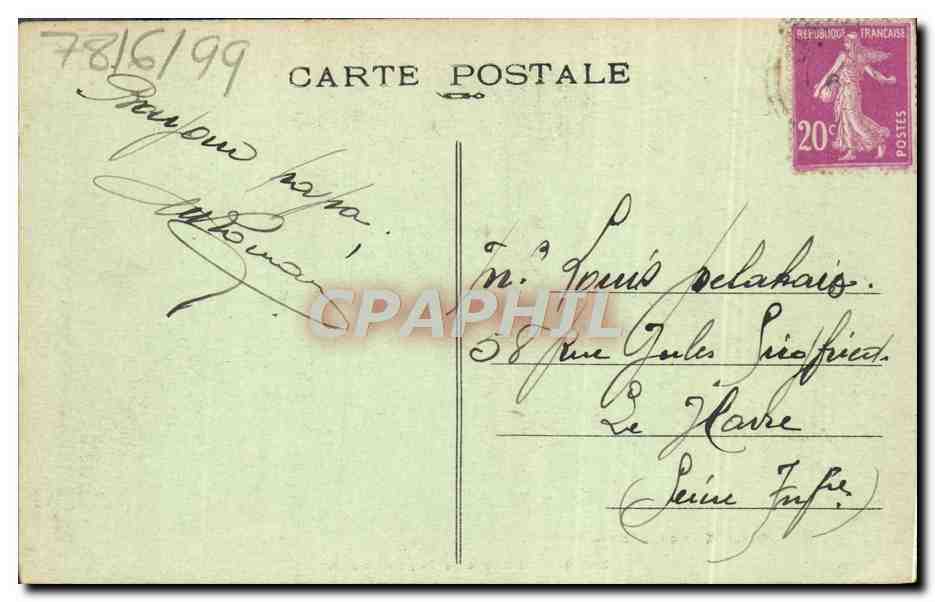 CPA Visite a la Jeune Mere Folklore — Verso