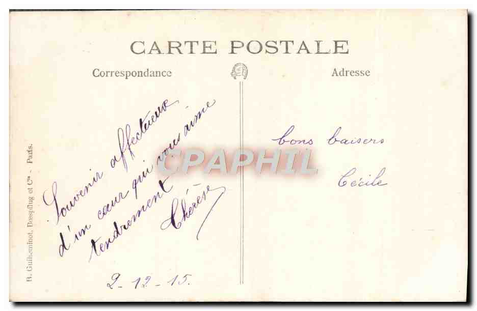 Femme et jeune fille — Studio photographique — H. Guilhaucourt, Bospflug et Cie, Paris — Reverso