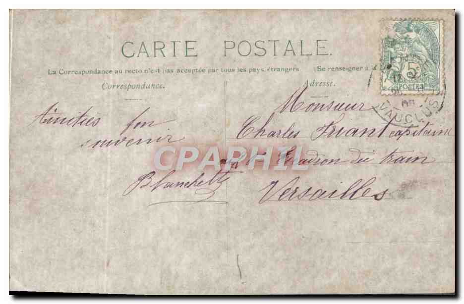 CPA Fantaisie Femme — Verso