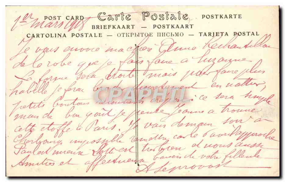 CPA Coutumes Moeurs Et Bretagne Femme Fumant la pipe Tabac Folklore — Verso