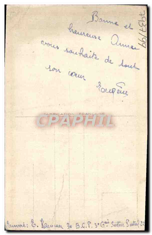 CPA Bonne Annee — Rückseite