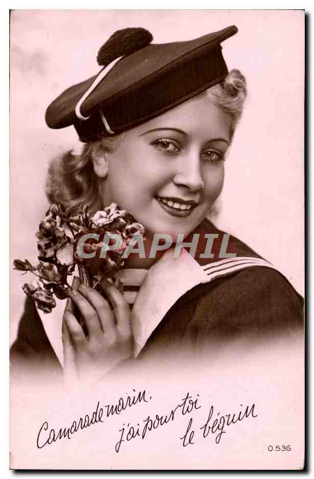 Jeune femme en uniforme marin — Camarade marin, j'ai pour toi le béguin — série 0.536