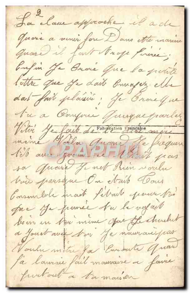 CPA Vers le Port Plus long est le voyage Femme Marin  — Verso