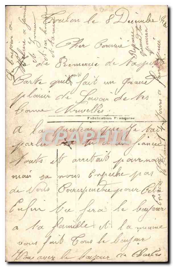 CPA Vers le Port Femme Marin — Rückseite